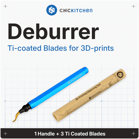 Deburrer with 3 titanium coated blades