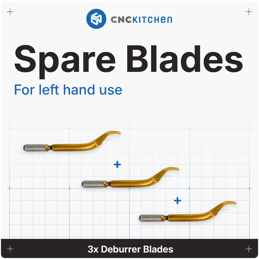 3x Deburrer Blades for Left Hand Use