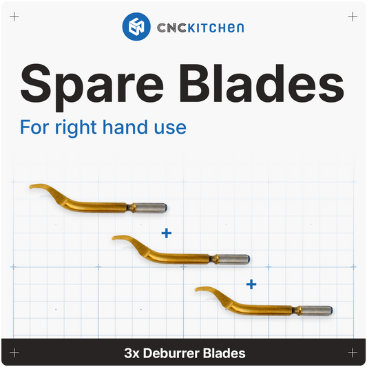 3x Deburrer Blades for Right Hand Use