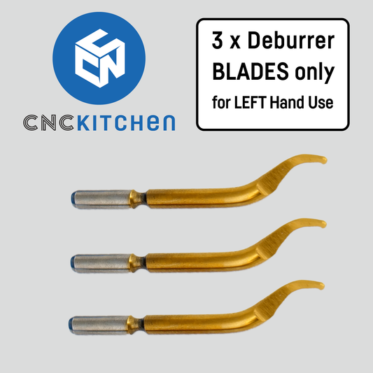 3x Entgrater Klingen für Linkshänder / 3x Deburrer Blades for Left Hand Use
