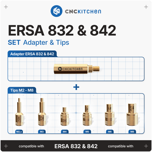 Installation Tips SET compatible with  ERSA tips series 832 & 842
