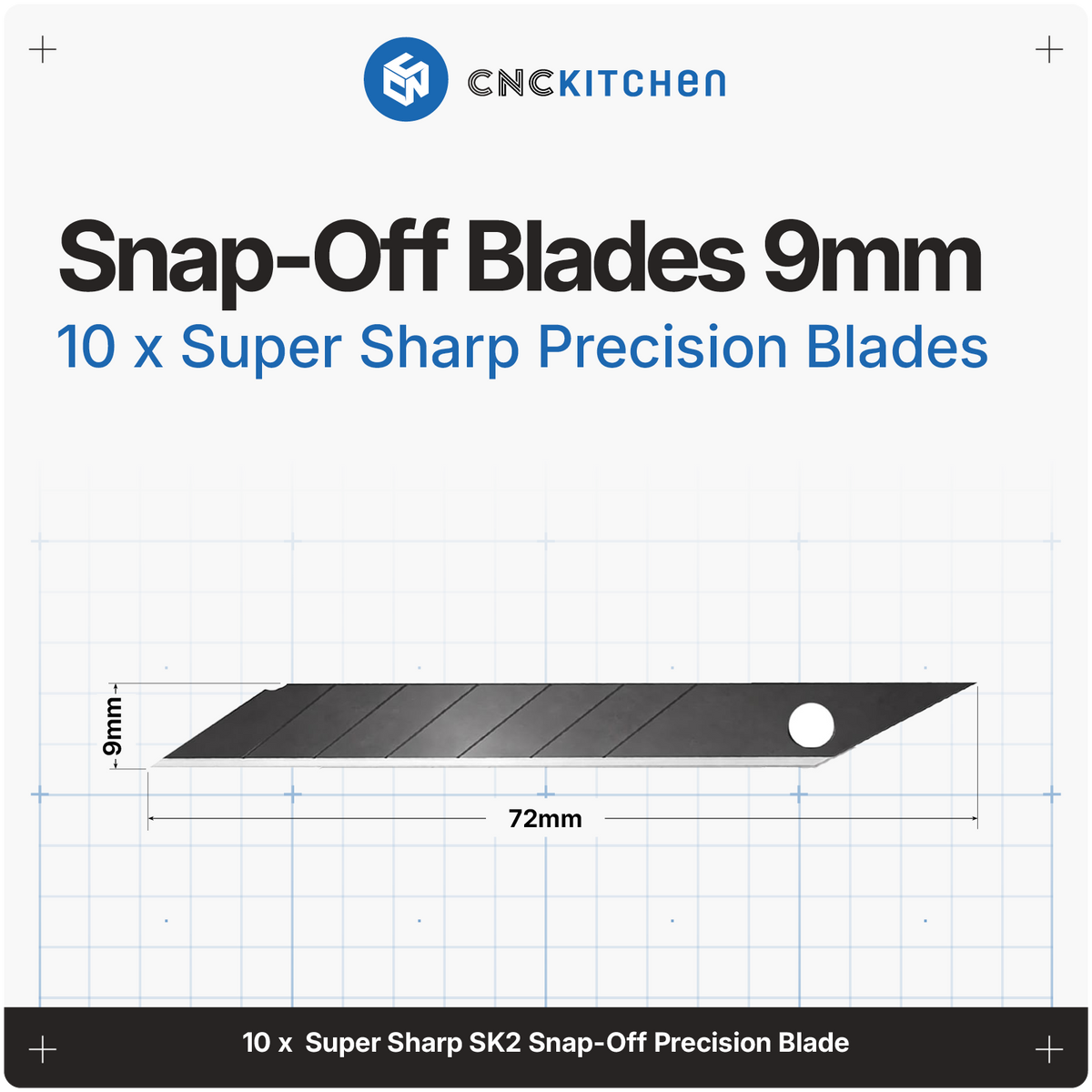 Snap-Off Blades 9mm, 10 pieces