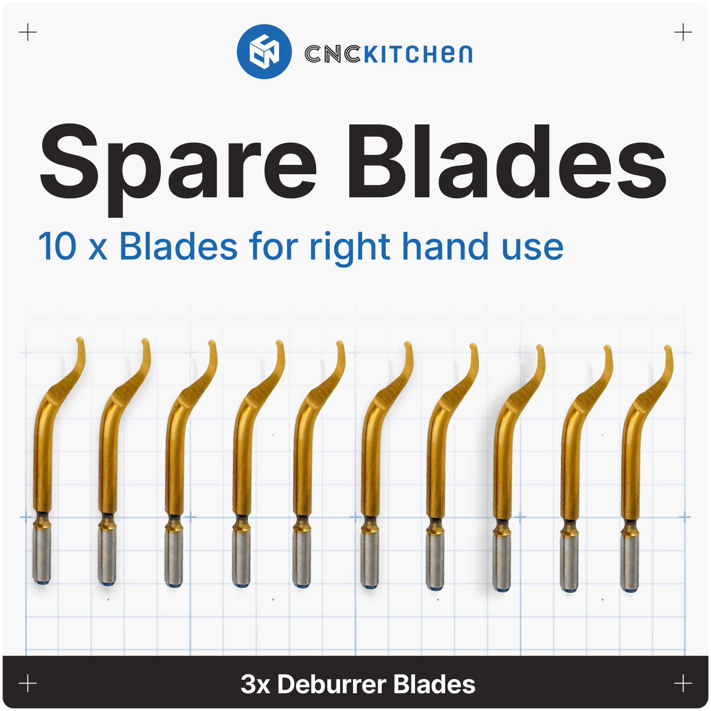 Titanium-Coated High End Deburrer Blades