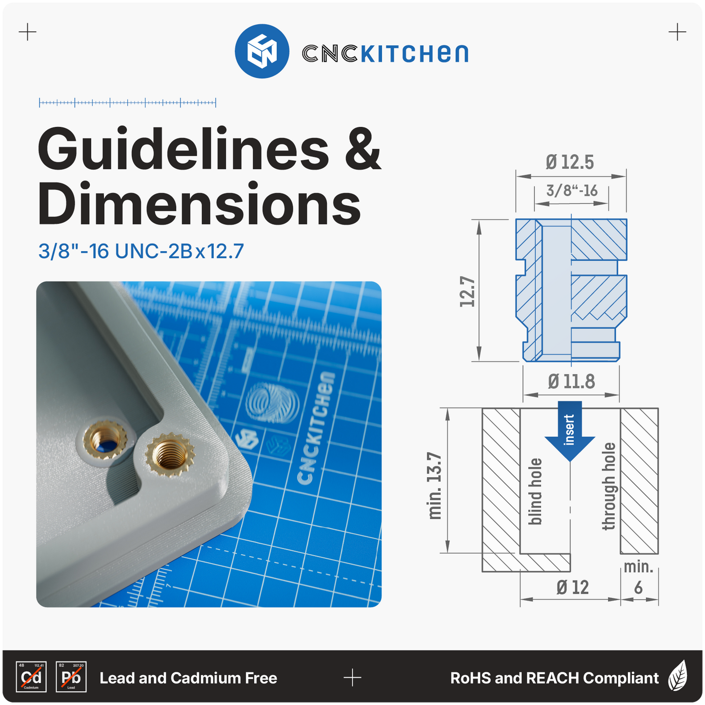 Gewindeeinsatz 3/8"-16