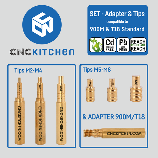 Soldering Tips SET compatible with  900M & T18 (e.g. Hakko)