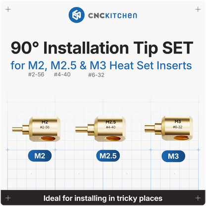 90° Installation Tip SET M2, M2.5 & M3 - For Tricky Places