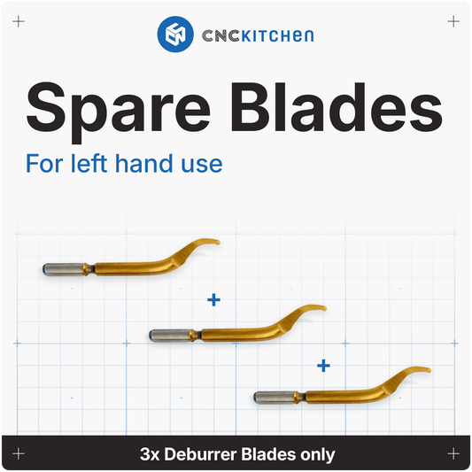 3x Entgrater-Klingen für Linkshänder