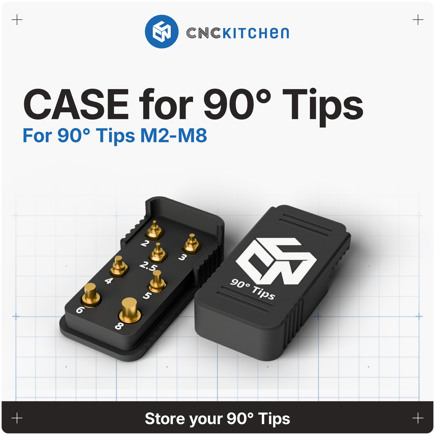 Case for 90° Tips