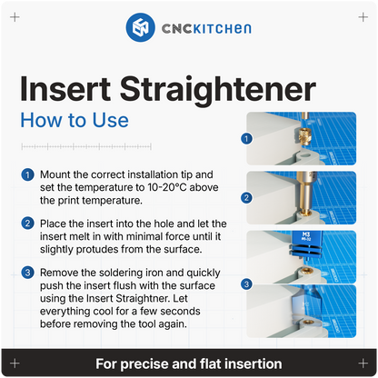 Insert Straightener M2 to M10 (#2-56 to G1/8")