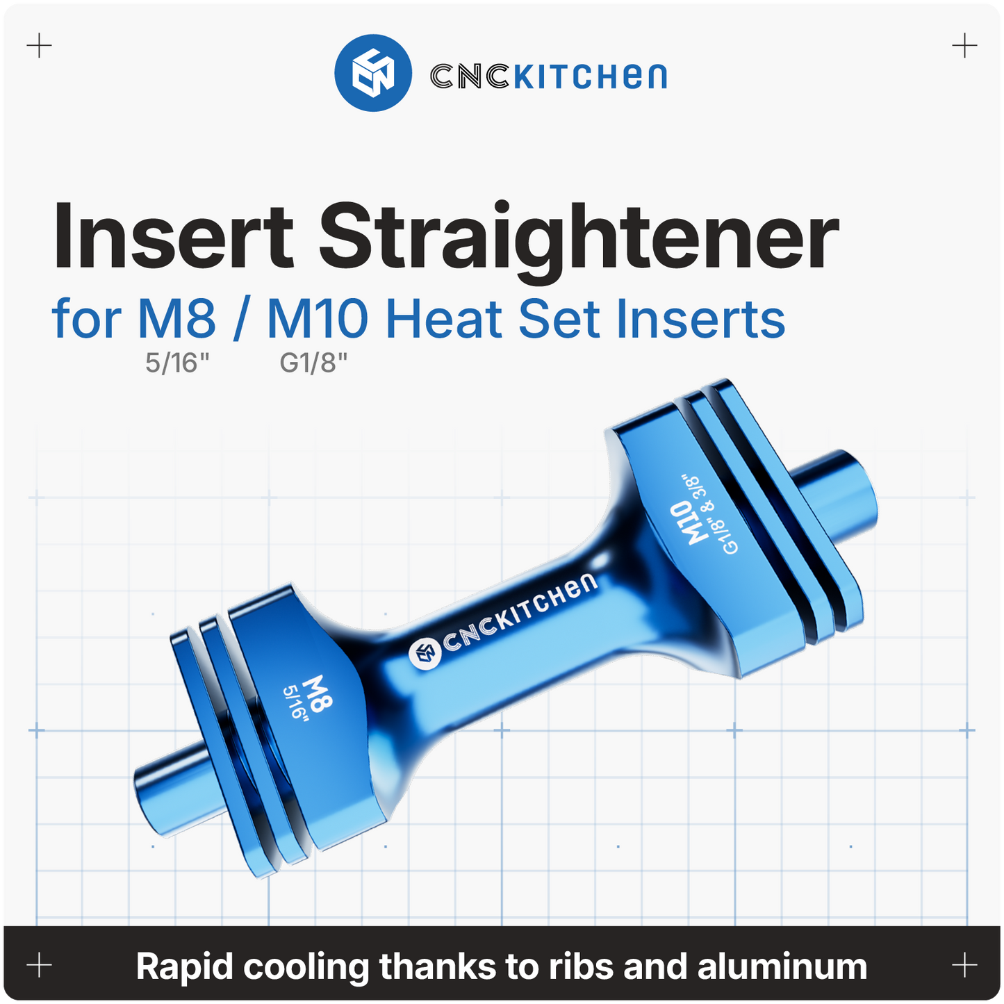 Insert Straightener M2 to M10 (#2-56 to G1/8")