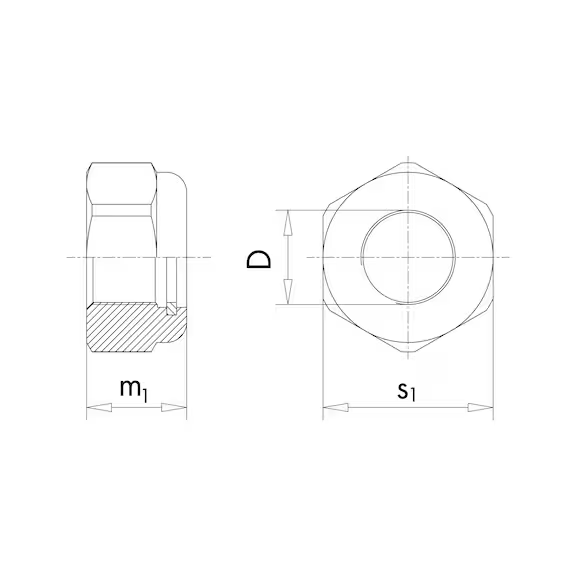 Lock Nuts, DIN985