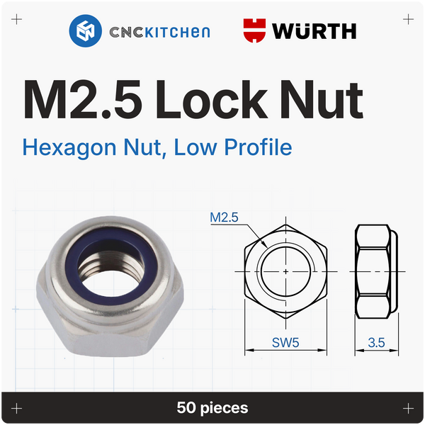 Lock Nuts, DIN985 – CNCKitchen