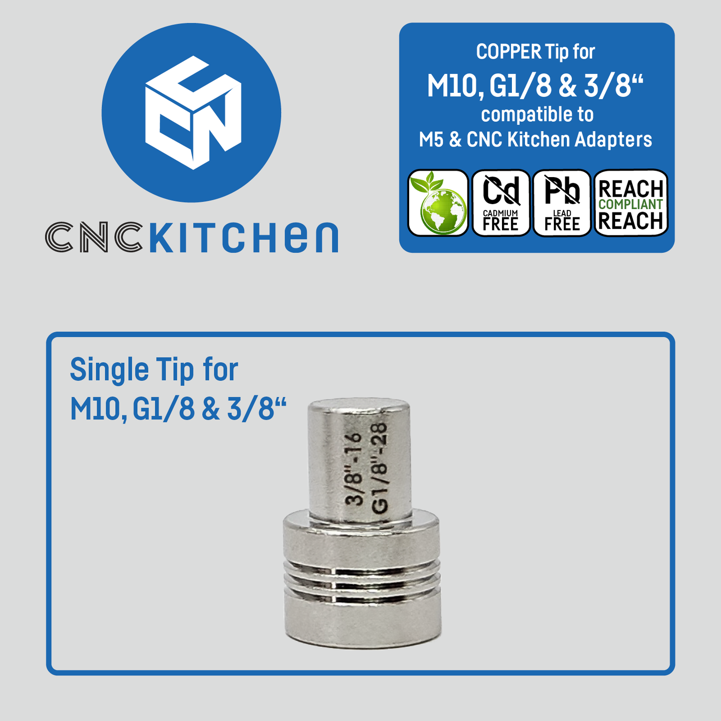 Soldering Tip for G1/8 and 3/8"