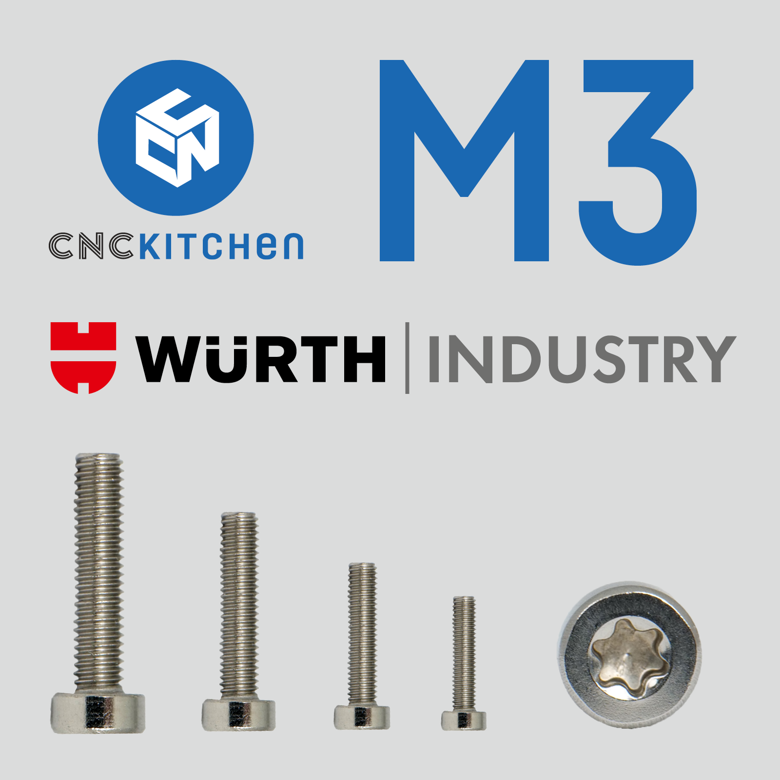 M3 Screw TX10 Stainless Steel AISI 304 Low Head CNCKitchen M3 screw tx10 stainless steel aisi 304 low head cnckitchen