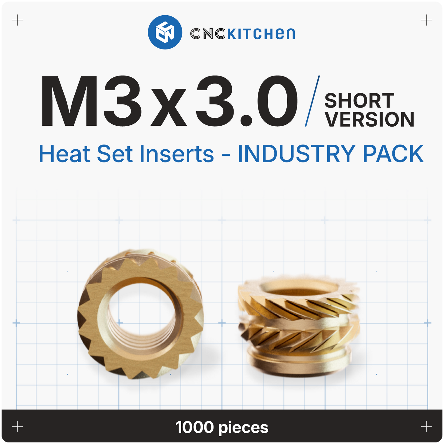 Industrie Pack - Gewindeeinsätze - 1000 Stück
