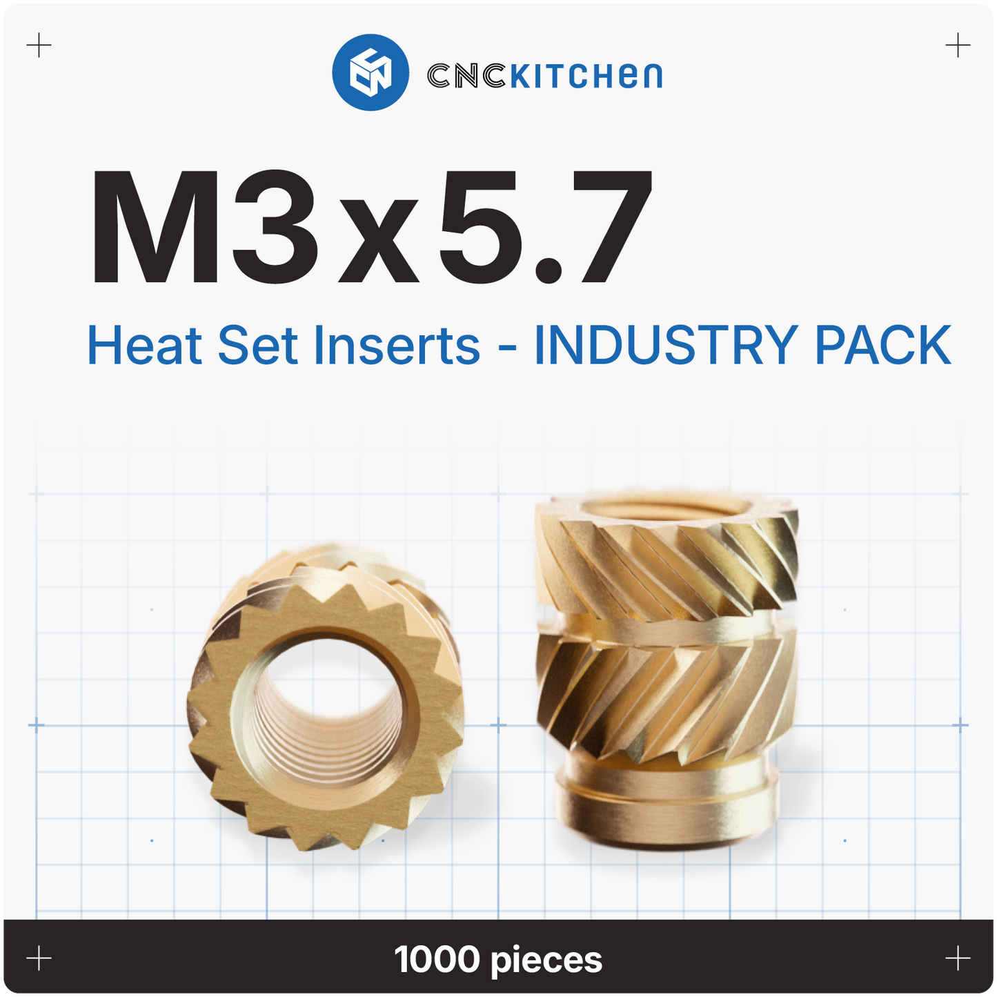 Industrie Pack - Gewindeeinsätze - 1000 Stück
