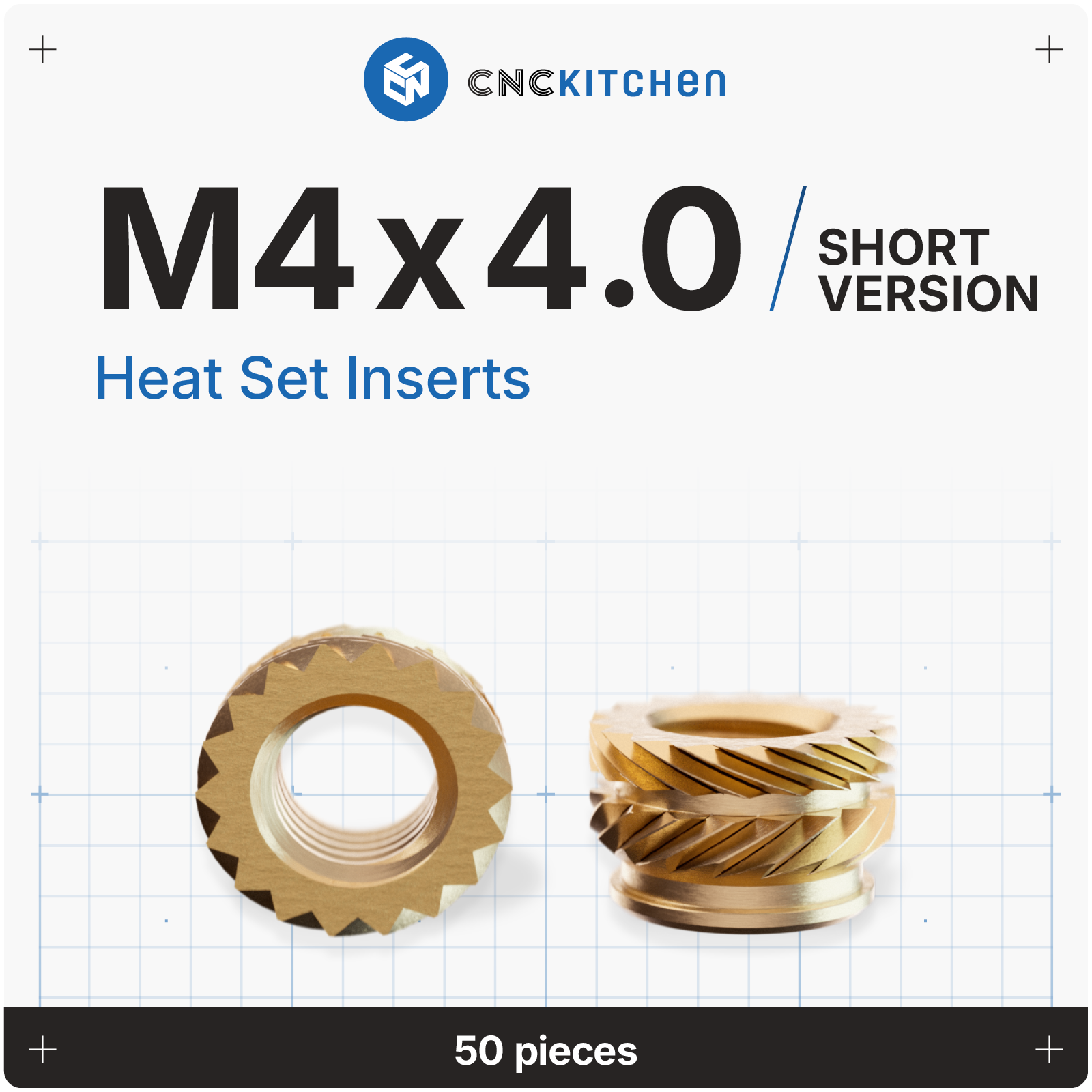 4 Insert Metric Inserts – CNCKitchen