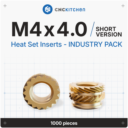 Industrie Pack - Gewindeeinsatz M4 (kurze Version) - 1000 Stück