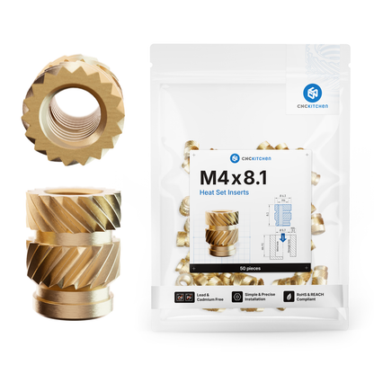 Gewindeeinsatz M4 x 8,1 - 50 Stück
