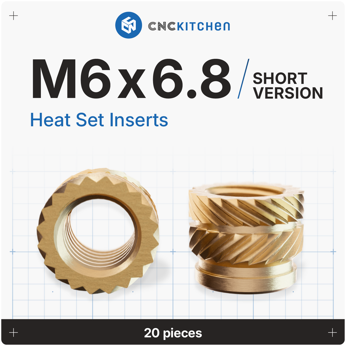 Gewindeeinsatz M6 x 12,7 - 20 Stück