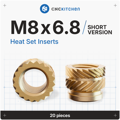 Gewindeeinsatz M6 x 12,7 - 20 Stück
