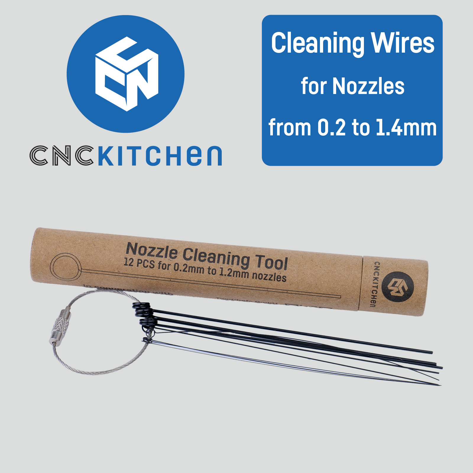 Nozzle Cleaning Wires, 12 PCS – CNCKitchen