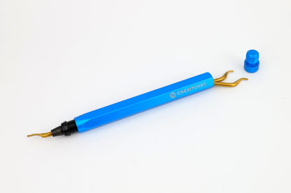 Deburrer with 3 titanium coated blades