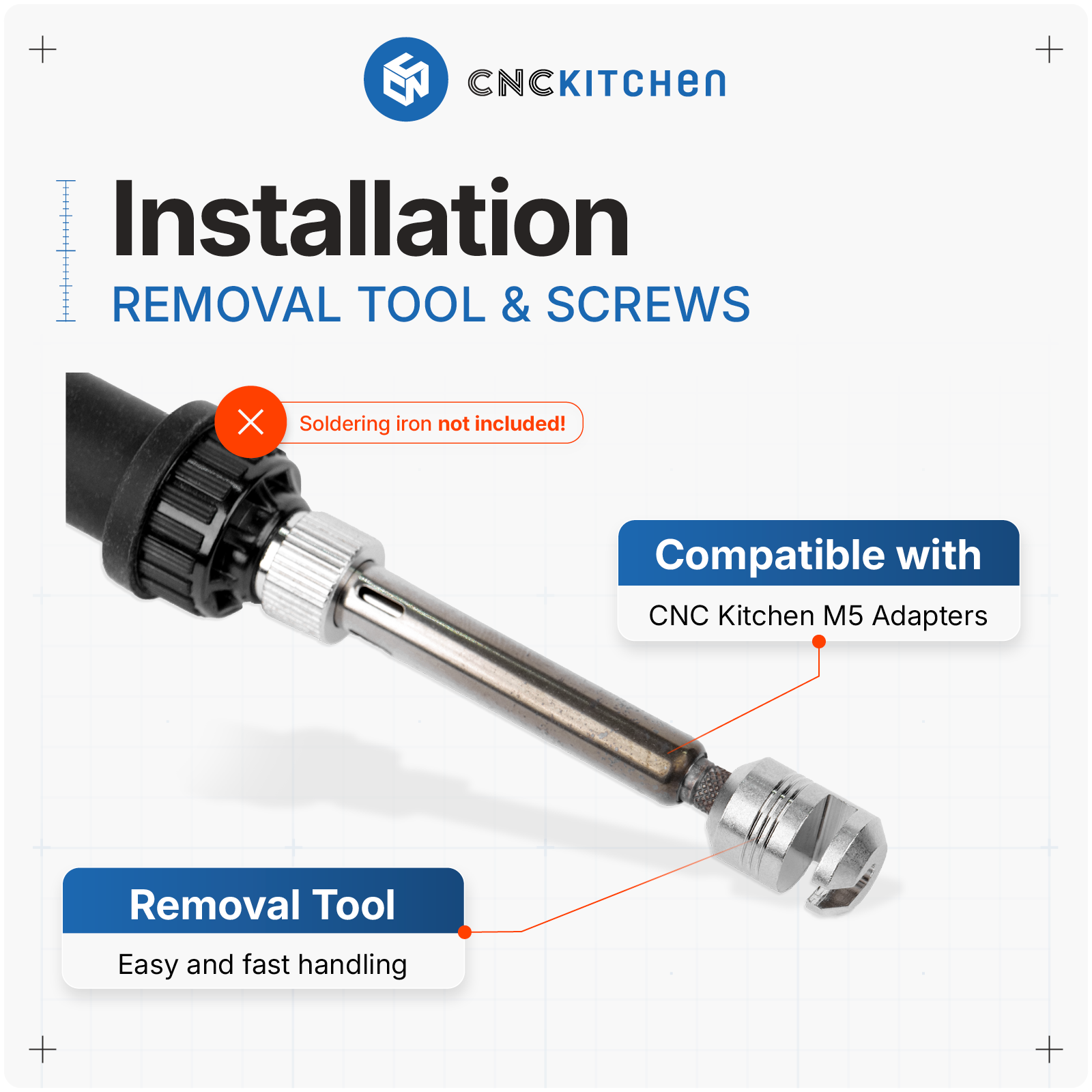 Insert Removal Tool for M2, M2.5 & M3 – CNCKitchen