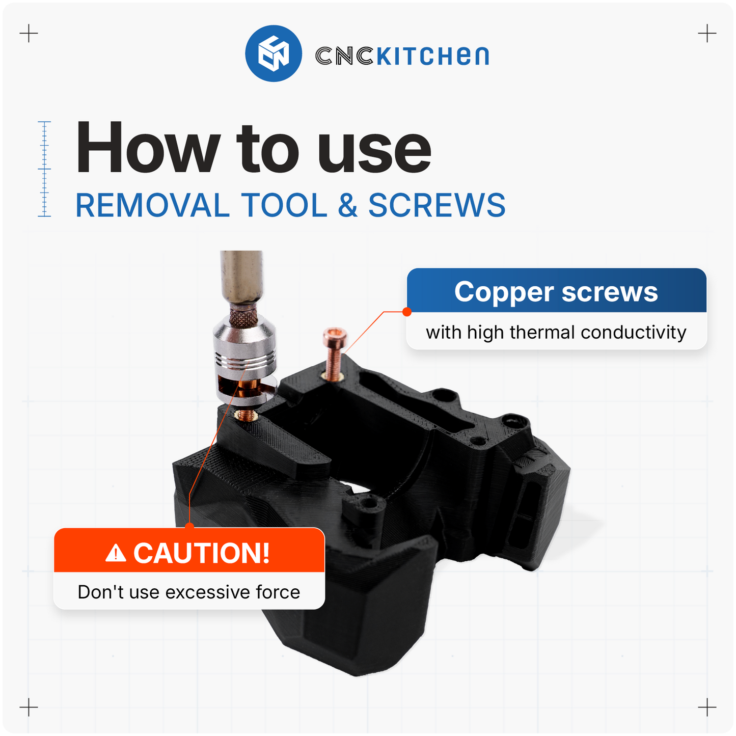 Insert Removal Tool for M2, M2.5 & M3 – CNCKitchen