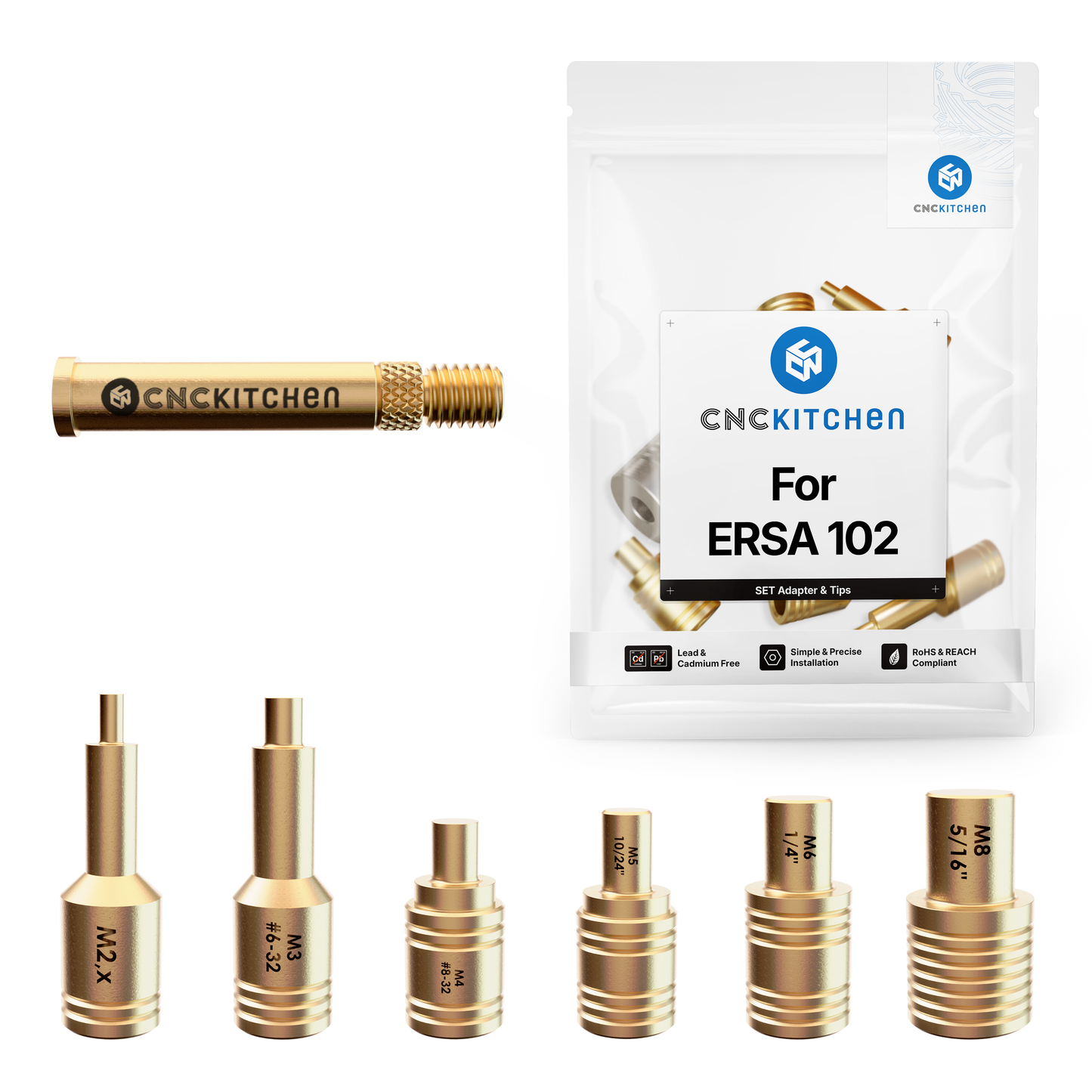 Installation Tips SET compatible with  ERSA tip series 102