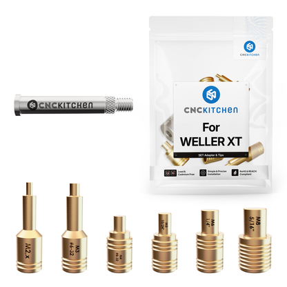 Einschmelzhilfen SET + Adapter für Weller XT 