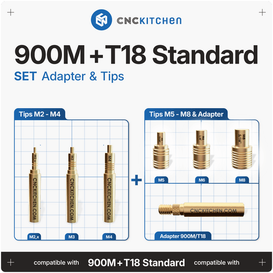 Soldering Tips SET compatible with  900M & T18 (e.g. Hakko)