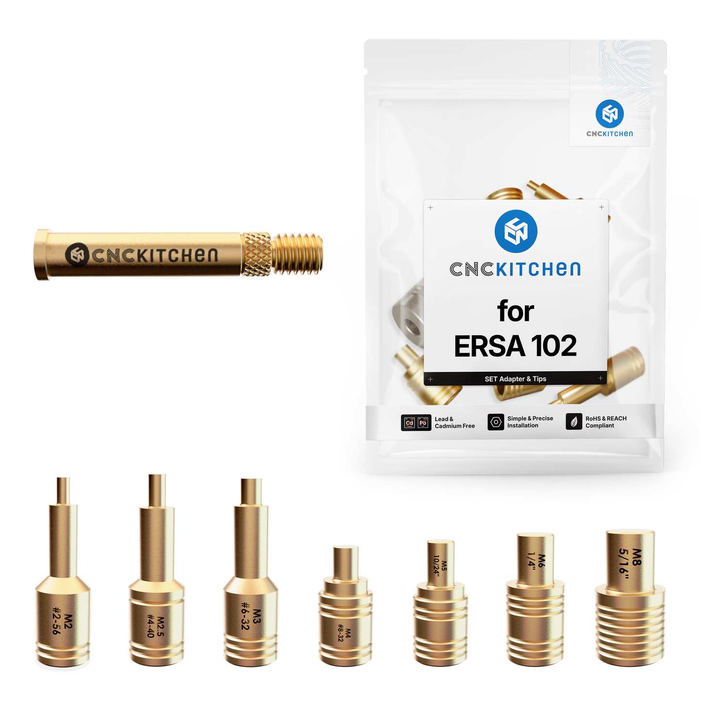 Einschmelzhilfen SET + Adapter für Ersa Series 102