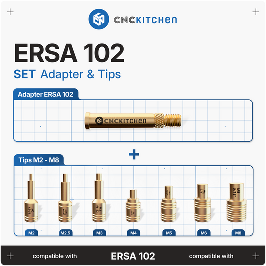 Installation Tips SET compatible with  ERSA tip series 102