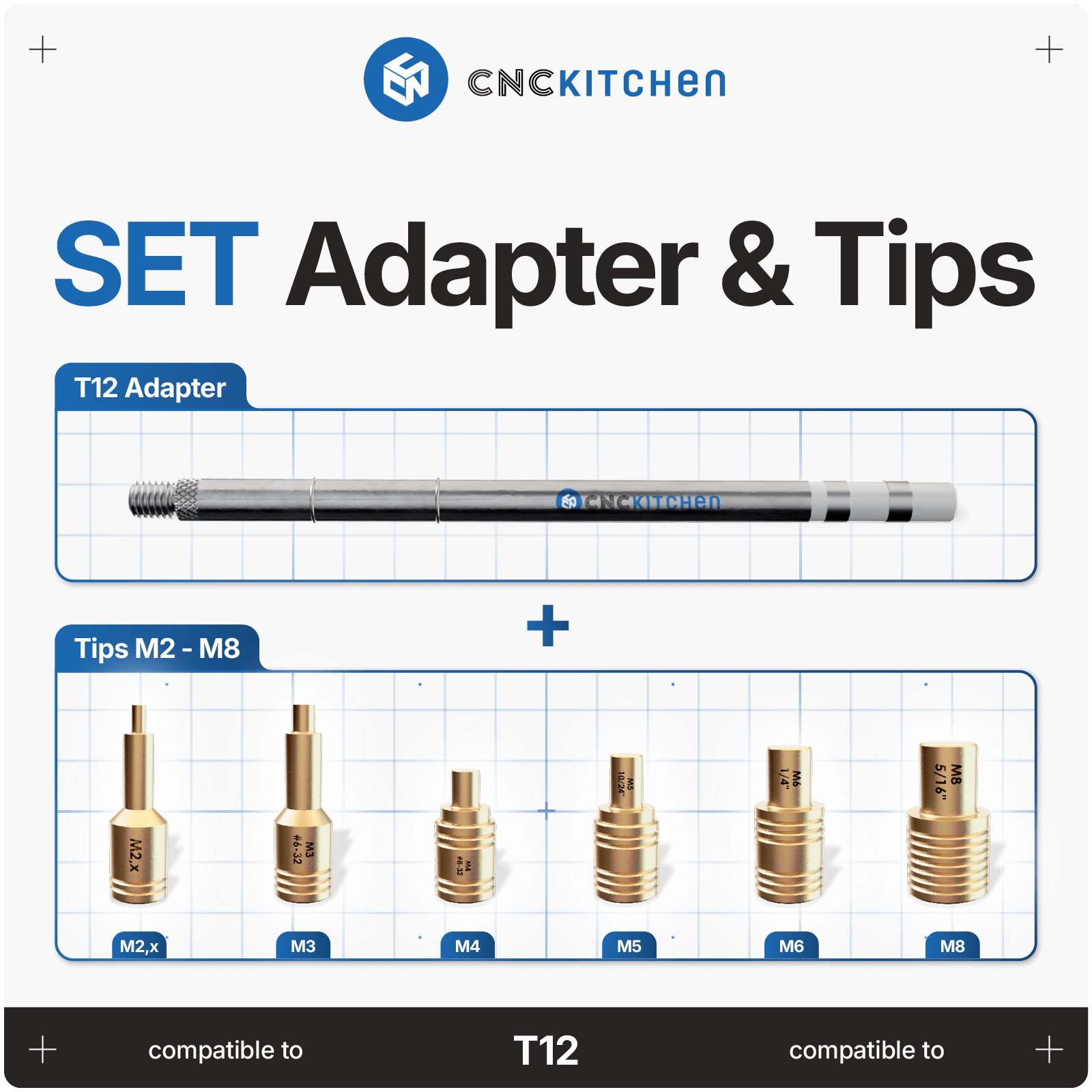 Soldering Tips SET compatible with T12 – CNCKitchen