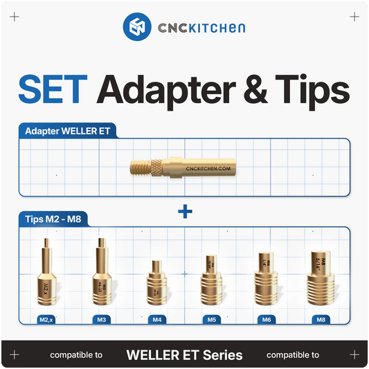 Einschmelzhilfen SET für Weller ET 