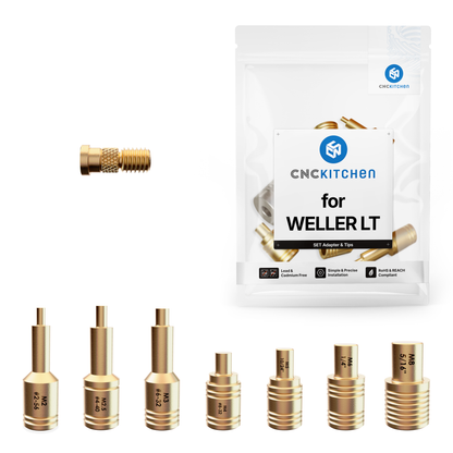 Einschmelzhilfen SET + Adapter für Weller LT 