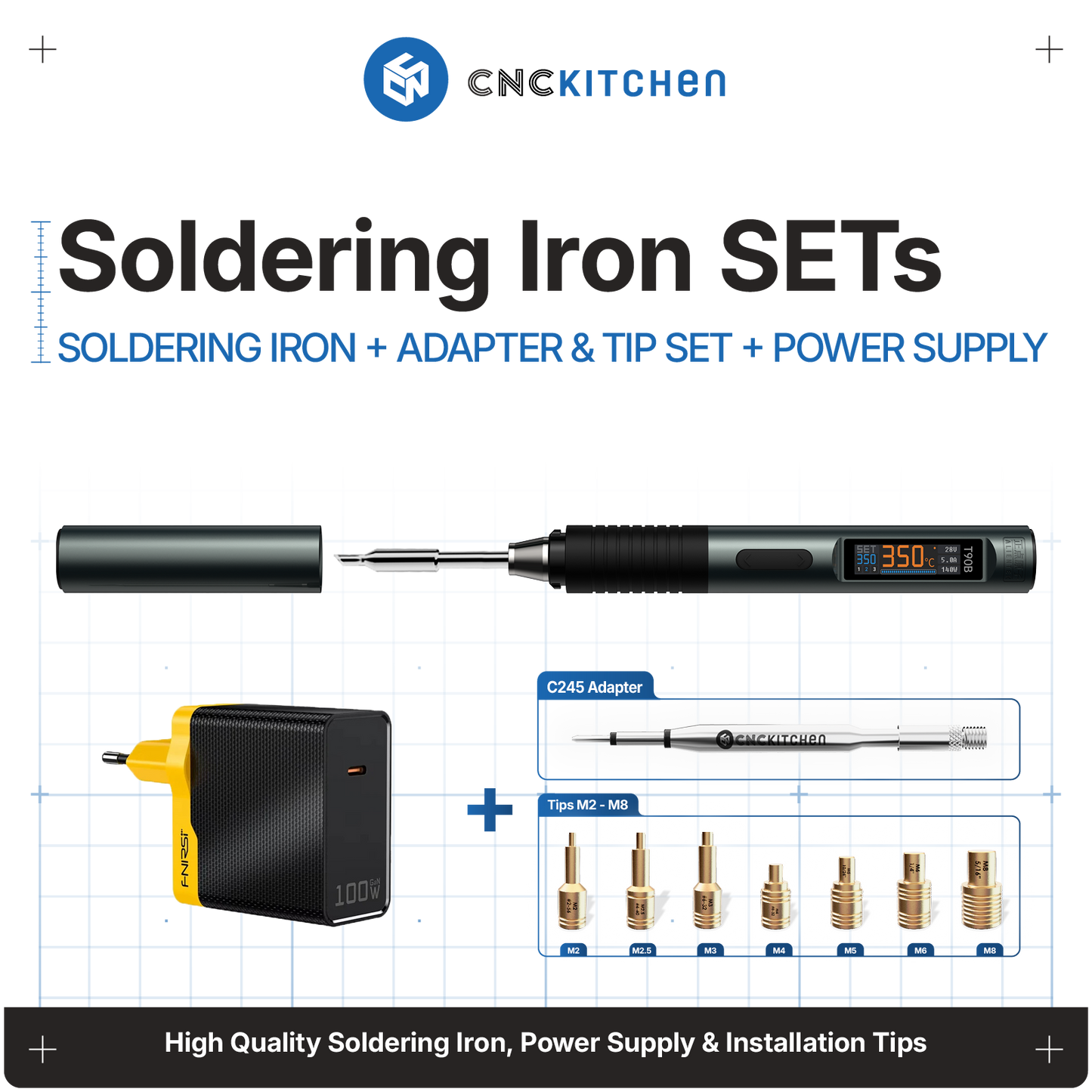 USB-C Smart Soldering Iron SETs