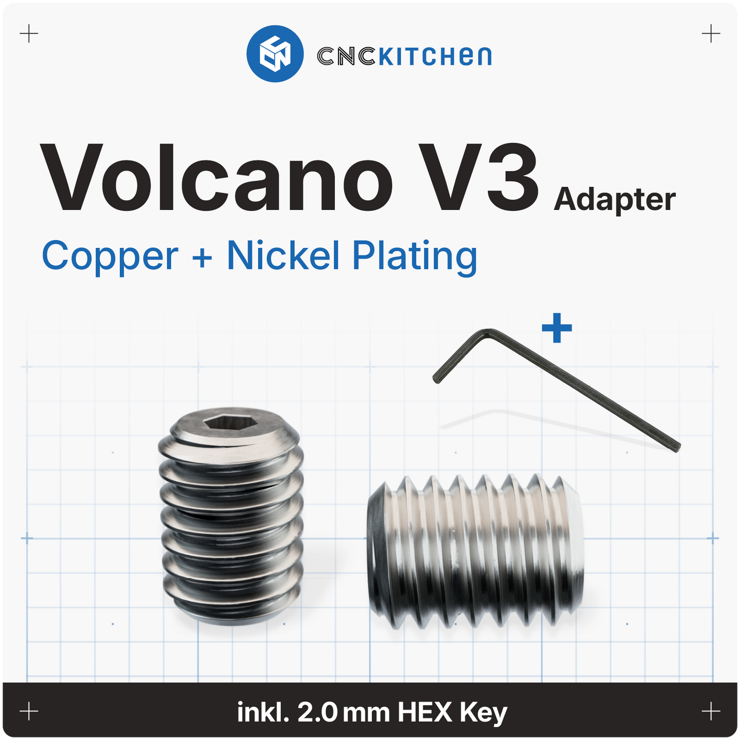 Original CNC Kitchen Volcano Adapter Version 3 – CNCKitchen Original CNC Kitchen Volcano Adapter Version 3 – CNCKitchen