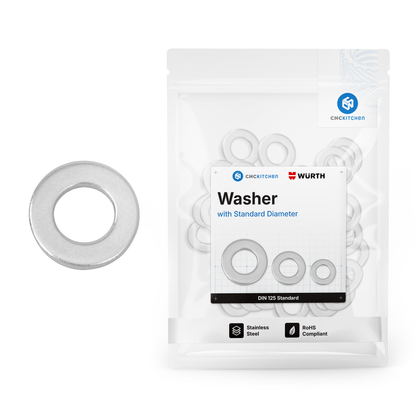 Washers with standard diameter, M2-M8