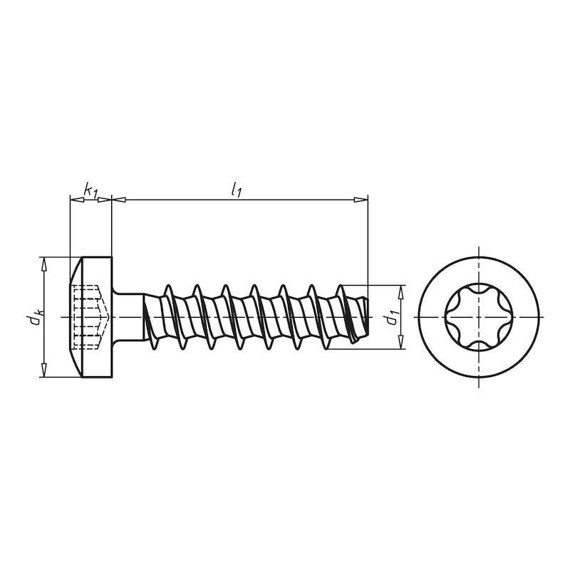 3 mm Screw for Thermoplastics, TX10