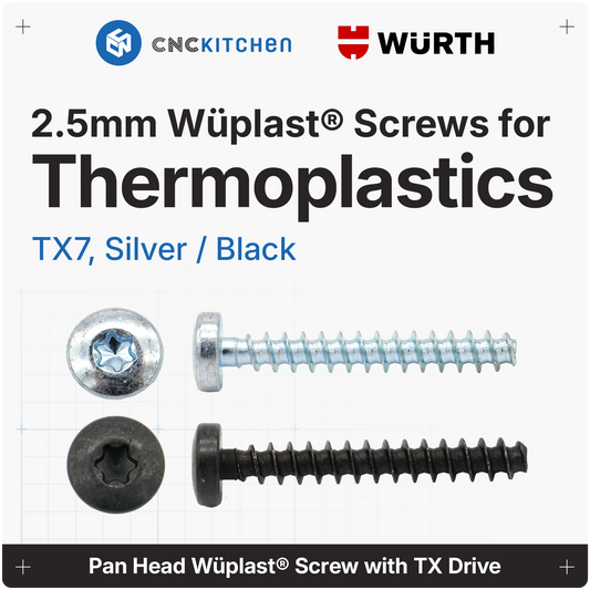 2,5 mm Screw for Thermoplastics, TX7